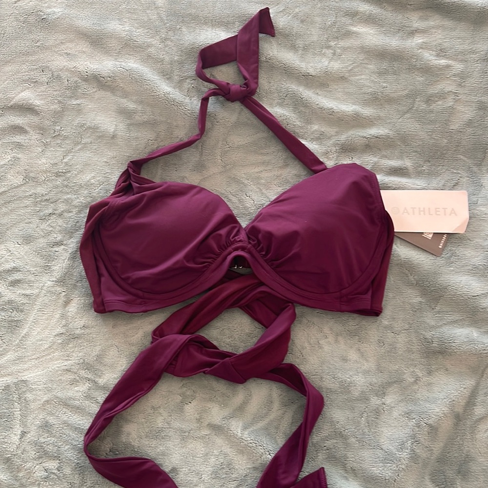 NWT Athleta Bra Cup Bikini Halter top